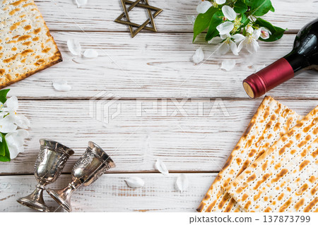 Celebrating Jewish religious holiday of Passover. Celebrating Jewish religious holiday of Passover. 137873799