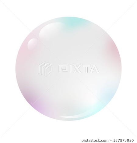 Realistic soap bubble, Rainbow Pastel Colors reflection. Abstract Gradient Glass Sphere isolated on Background. Transparent orb, Graphic object. Modern Design, Glossy Ball Illustration vector clipart Realistic soap bubble, Rainbow Pastel Colors reflection. Abstract Gradient Glass Sphere isolated on Background. Transparent orb, Graphic object. Modern Design, Glossy Ball Illustration vector clipart 137873980