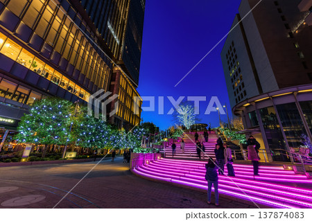 東京都千代田區有樂町:東京中城日比谷夜景 東京都千代田區有樂町:東京中城日比谷夜景 137874083