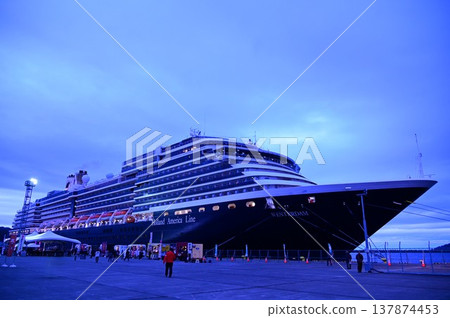 Cruise ship Westerdam waiting to depart 137874453