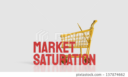 Market Saturation Retail Competition and Consumer Demand Concept 3d render. Market Saturation Retail Competition and Consumer Demand Concept 3d render. 137874662