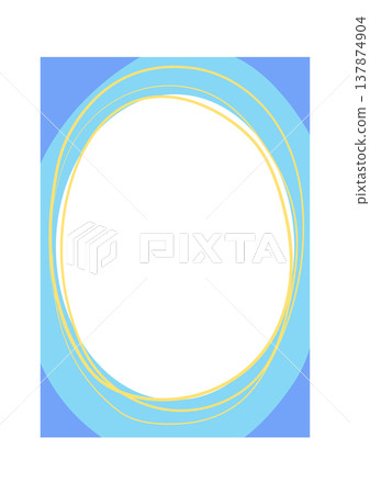 Frame Oval Scribble Kids Poster Frame Oval Scribble Kids Poster 137874904