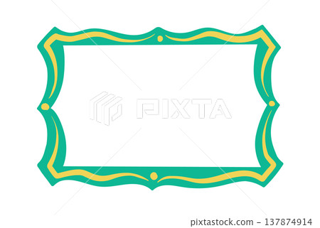Frame Vintage Border Ornate Cartoon 137874914