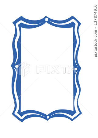 Frame Ornate Border With Curved Edges Frame Ornate Border With Curved Edges 137874916