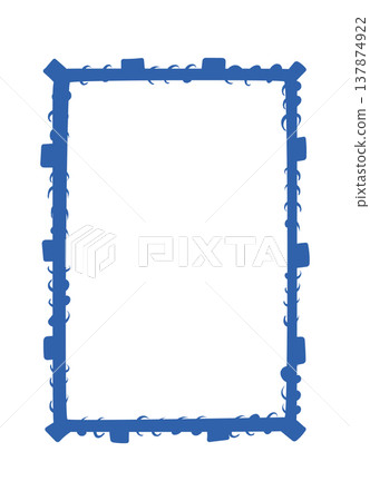 Frame With Tape Border Cartoon 137874922