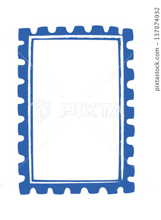 Stamp Frame Border Hand Drawn Stamp Frame Border Hand Drawn 137874932