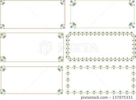 Vintage Calligraphy Style Frame Material 277 <Decorative Border, Decorative Frame, Heart> Vintage Calligraphy Style Frame Material 277 <Decorative Border, Decorative Frame, Heart> 137875331