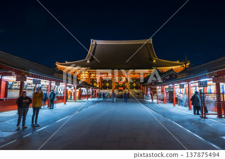 “東京”淺草寺/大殿夜景 “東京”淺草寺/大殿夜景 137875494