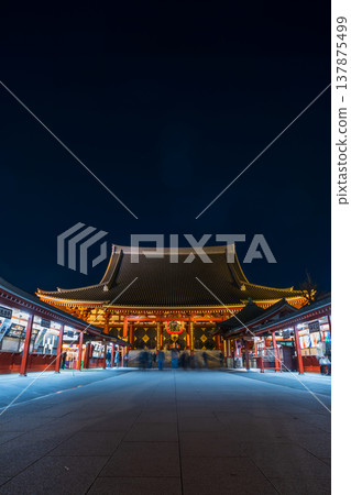 "Tokyo" Sensoji Temple / Main Hall at night "Tokyo" Sensoji Temple / Main Hall at night 137875499