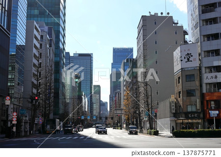 Tokyo cityscape, around Kanda-Ogawacho Station Tokyo cityscape, around Kanda-Ogawacho Station 137875771