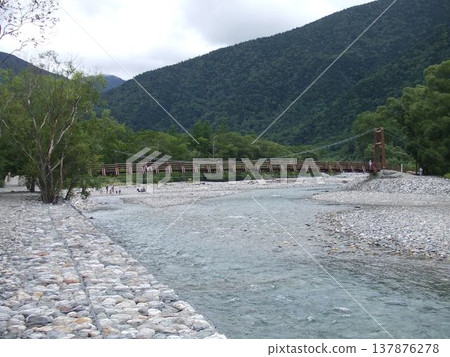上高地的河景 上高地的河景 137876278