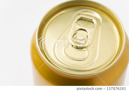 Close-up of the gold can's pull tab Close-up of the gold can's pull tab 137876281