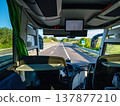 Exploring Highway Journey Across Tuscany Landscape with Open Road Perspective 137877210