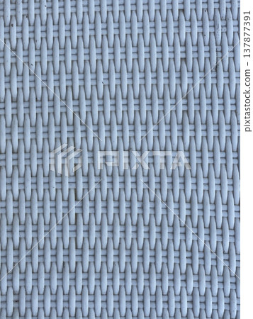 Outdoor Furniture With Woven Rattan. Synthetic Resin Strands Create Cozy Coastal Ambiance Outdoors 137877391