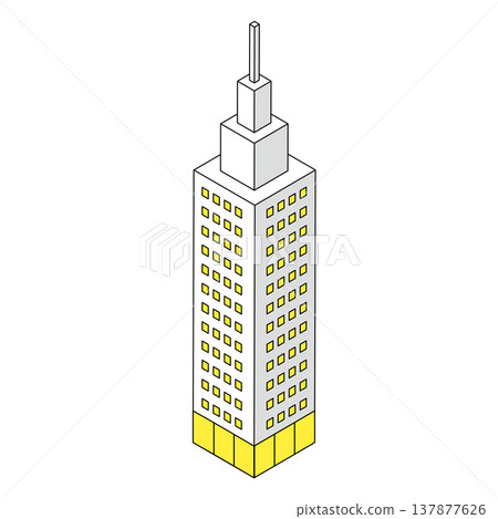 Simple illustration of an office building 137877626