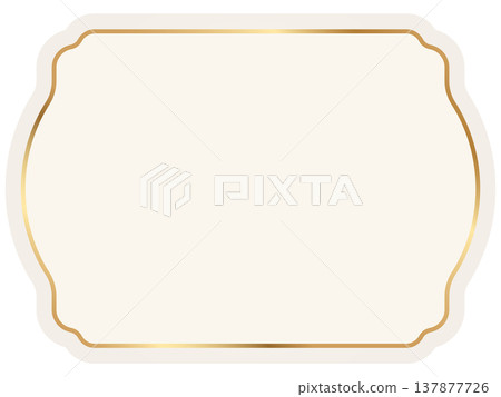 Vintage decorative border with elegant ornamental details. Classic luxury design perfect for certificates, invitations, premium badges, branding, sophisticated projects. Vector illustration Vintage decorative border with elegant ornamental details. Classic luxury design perfect for certificates, invitations, premium badges, branding, sophisticated projects. Vector illustration 137877726