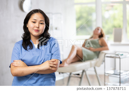 Portrait of young doctor Portrait of young doctor 137878711