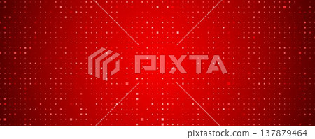 Red glowing square pixel pattern. Dark ruby mosaic texture backdrop. Abstract sparkling technology grid wallpaper. Vector modern business, science, healthcare, medicine, presentation background Red glowing square pixel pattern. Dark ruby mosaic texture backdrop. Abstract sparkling technology grid wallpaper. Vector modern business, science, healthcare, medicine, presentation background 137879464