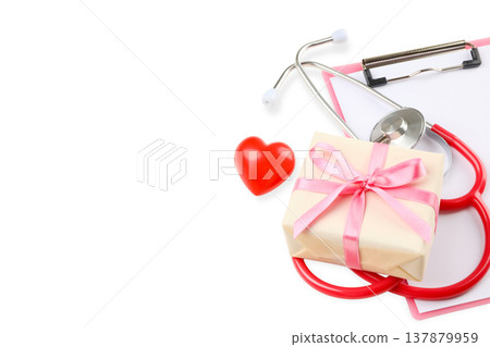 Nurses get gifts and thanks on their special day, isolated, PNG 137879959