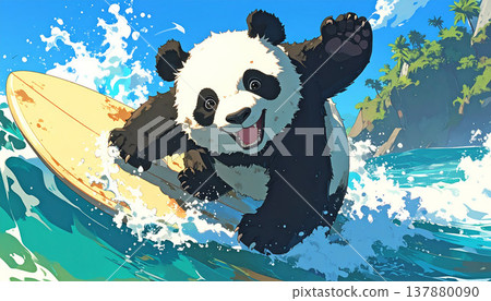 熊貓衝浪 137880090