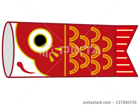 Illustration of a red carp for the Boys' Festival (Tango no Sekku) Illustration of a red carp for the Boys' Festival (Tango no Sekku) 137880556