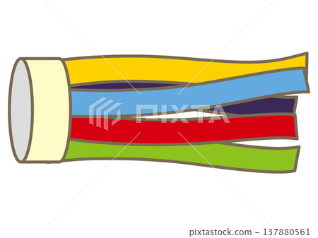 Illustration of a streamer for the Boys' Festival (Tango no Sekku) 137880561