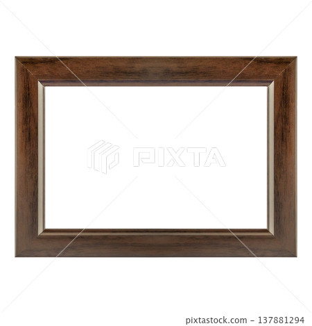 Photo or certificate frame isolated on white background 137881294