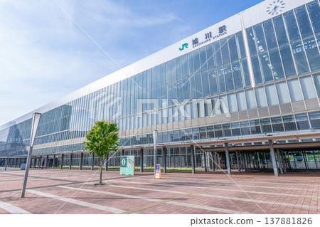 北海道旭川市,旭川的門戶,晴天時JR旭川站(北口) 北海道旭川市,旭川的門戶,晴天時JR旭川站(北口) 137881826
