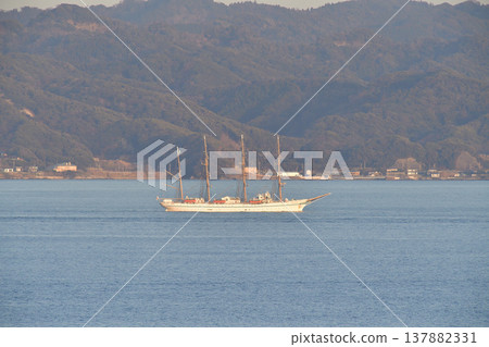 Japan Maritime Education Organization (JMETS), Uraga Channel, Nippon Maru, sailing ship 137882331