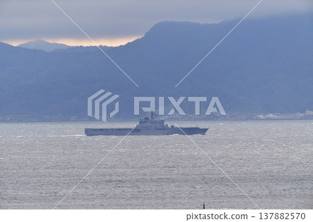 Japan Maritime Self-Defense Force, Uraga Channel, Shimokita, LST-4002 Transport Ship 137882570
