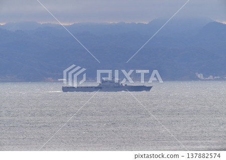 Japan Maritime Self-Defense Force, Uraga Channel, Shimokita, LST-4002 Transport Ship 137882574
