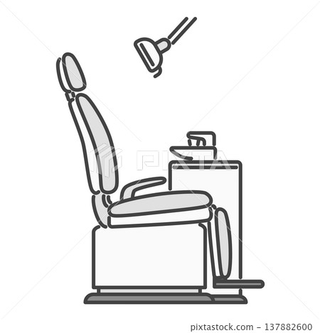 適用於常規檢查的折疊式牙科椅示意圖 137882600