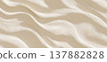 Tropical summer sand wave texture background 3D render 137882828