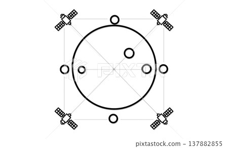 全球衛星通訊基礎設施與資料傳輸影像 全球衛星通訊基礎設施與資料傳輸影像 137882855