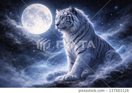 The Moon and the White Tiger 137883126