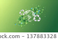 The Earth and green energy symbolize recycling and sustainability. 137883328