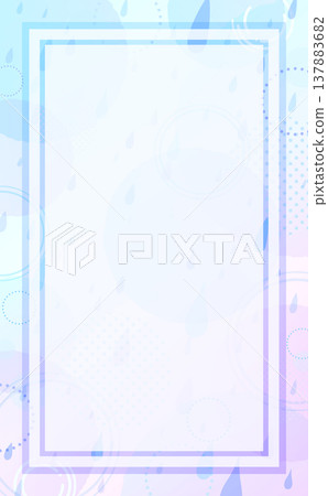 Rain and abstract pattern gradient square frame 1_vertical 137883682