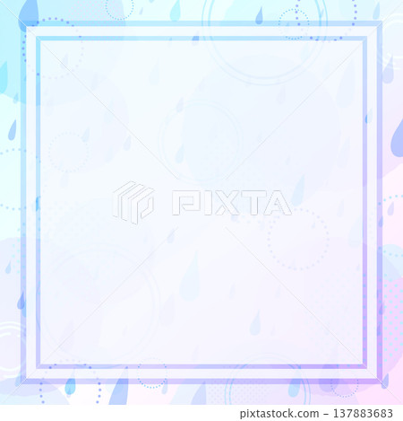 Rain and abstract pattern gradient square frame 1_square 137883683