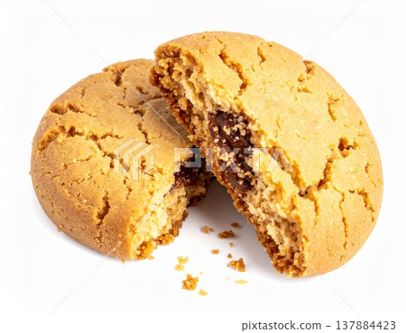 碎巧克力曲奇餅乾 - 糖果圖片素材 137884423