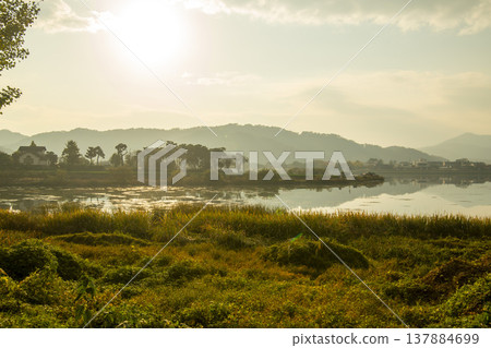Han River bike path Han River bike path 137884699