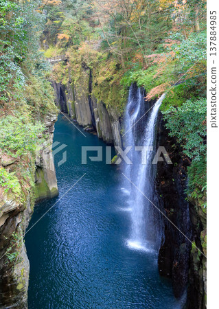 宮崎縣高千穗町高千穗峽、真名井瀑布 137884985