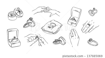 Ring wedding proposal with engagement rings jewelry and doodle diamond gemstone. Gold platinum box with case band boxes and bands cushion gift. Marriage couple ring with bridal love engagement. Ring wedding proposal with engagement rings jewelry and doodle diamond gemstone. Gold platinum box with case band boxes and bands cushion gift. Marriage couple ring with bridal love engagement. 137885069