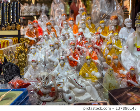 Filled with numerous small religious idols Filled with numerous small religious idols 137886143