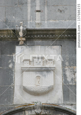 The Coat of Arms of Korcula on the Revelin Tower The Coat of Arms of Korcula on the Revelin Tower 137886155