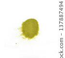Powdered matcha green tea 137887494