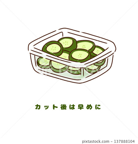 How to store cucumbers after cutting them (tips for using them sooner) 137888104