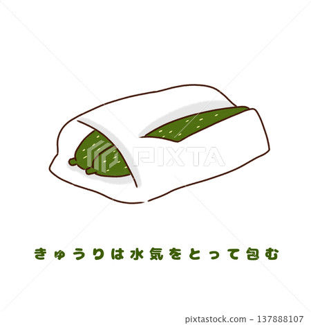 黃瓜:去除多餘水分並儲存(使用廚房紙巾)。 黃瓜:去除多餘水分並儲存(使用廚房紙巾)。 137888107