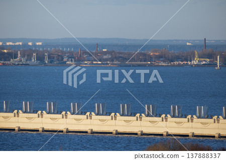 Saint Petersburg Ring Road and Kotlin island Saint Petersburg Ring Road and Kotlin island 137888337