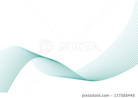 Simple curved wave background, green, dark green Simple curved wave background, green, dark green 137888448