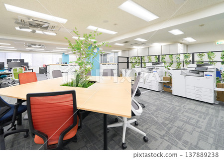 An open office environment incorporating plants An open office environment incorporating plants 137889238
